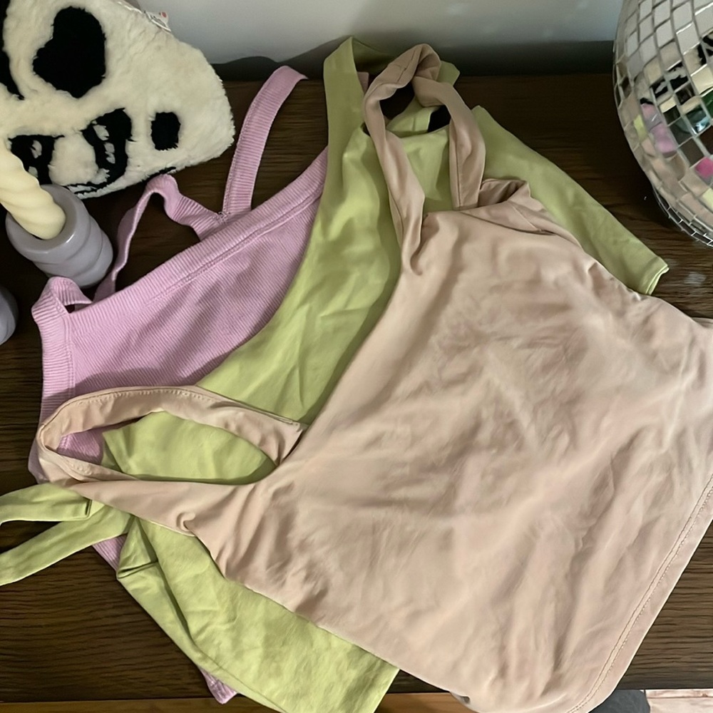 3 cami crop tops